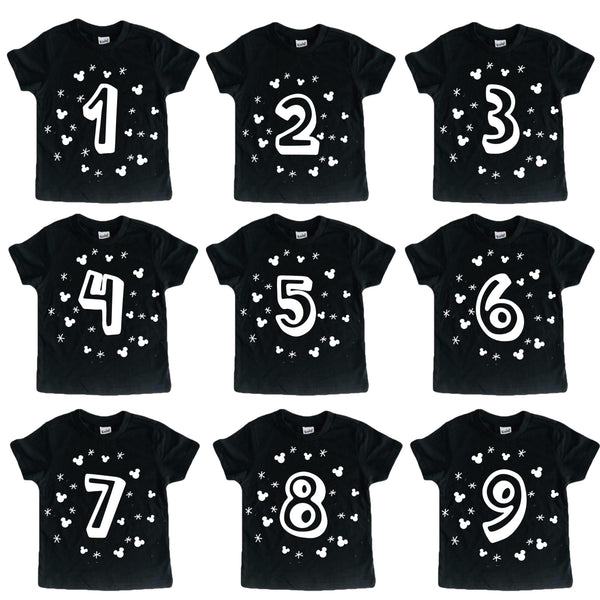 Mouse Birthday / Age Number tees