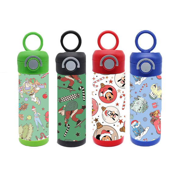 12 Oz. Solid Top Christmas Water Bottles