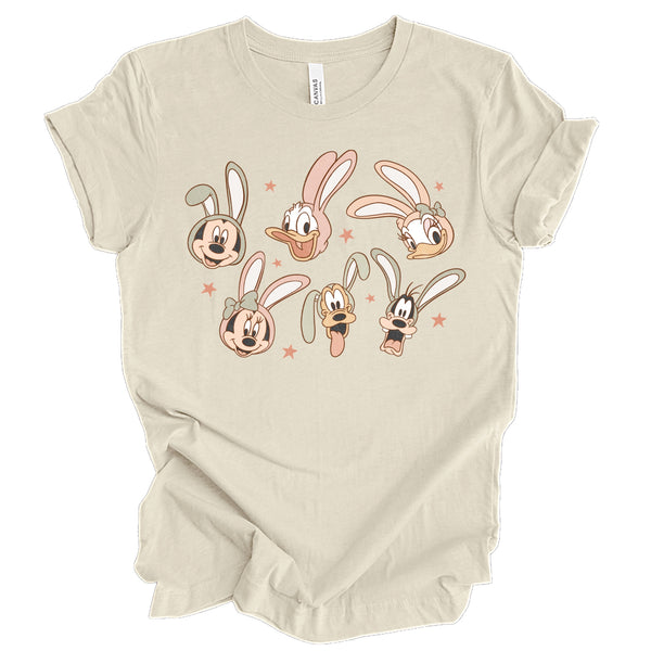 Bunny Mouse Friends tee