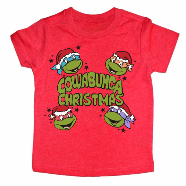 Cowabunga Christmas tee