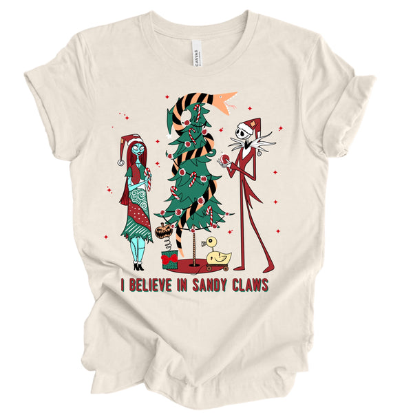 I Believe in Sandy Claws tee
