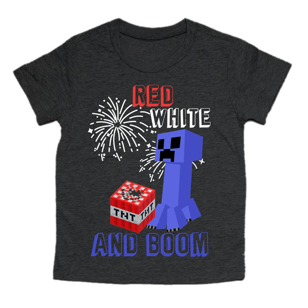 Red White Boom TNT tee