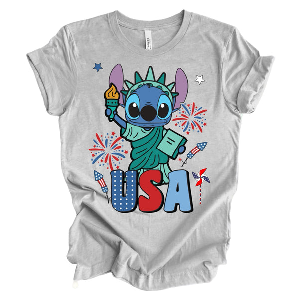 Statue of Stitch tee