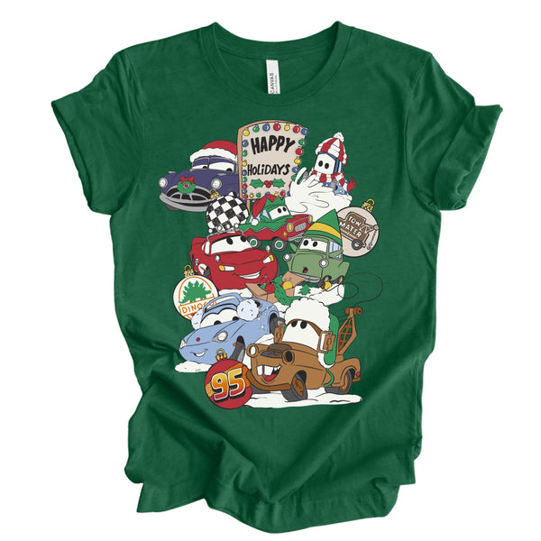 Cars Christmas tee