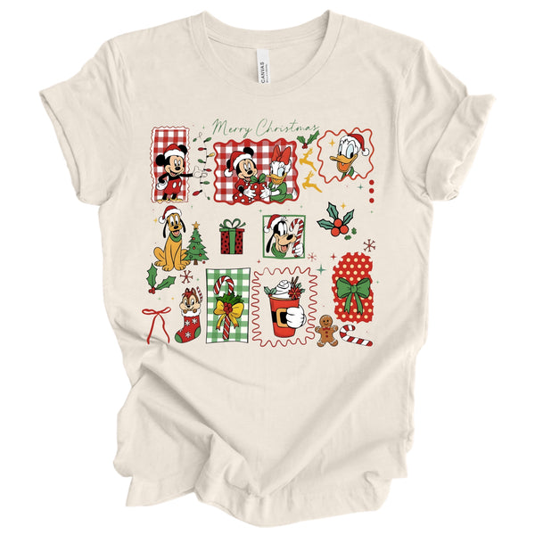 Classic Christmas Mouse tee