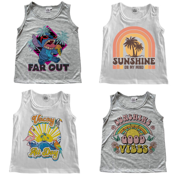 Kids Sublimation Design Tanks (Runs Large)
