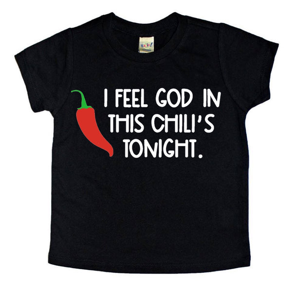 In This Chili's tee