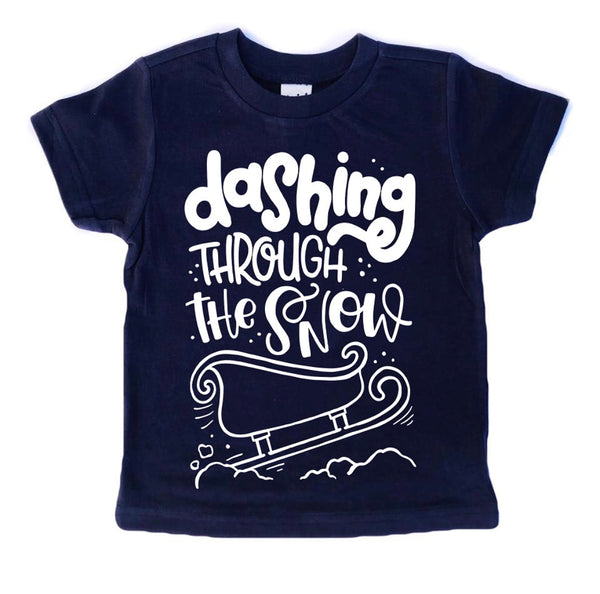 Dashing Through the Snow Christmas tee