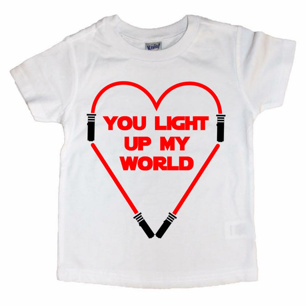 You Light Up My World Valentine’s Day tee