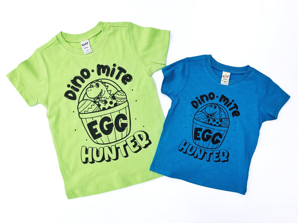 Dino-Mite Egg Hunter Easter tee/Spring Tee