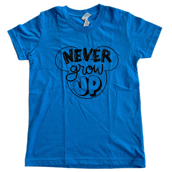 RTS Youth S Never Grow Up tee