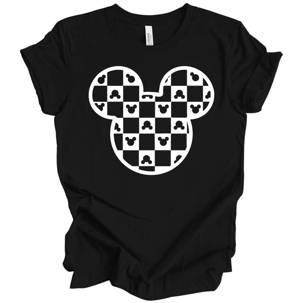 Checkered Mouse tee