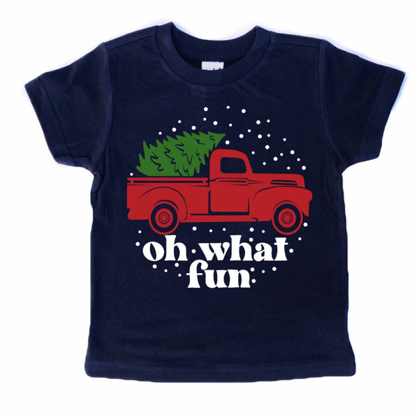 Oh What Fun Christmas truck tee