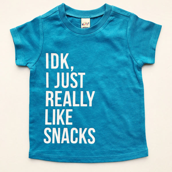 IDK, I Just Really Like Snacks tee