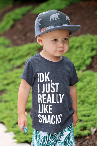 IDK, I Just Really Like Snacks tee